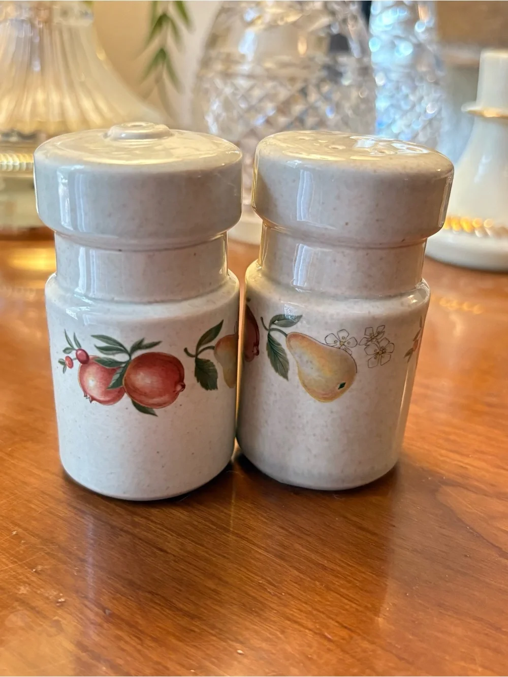 Wedgwood Ceramic Salt Pepper Shakers - England